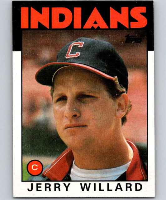 1986 Topps #273 Jerry Willard Indians MLB Baseball Image 1