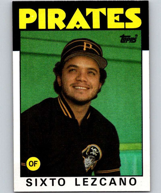 1986 Topps #278 Sixto Lezcano Pirates MLB Baseball