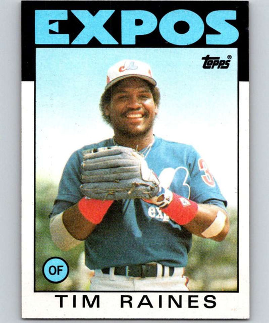 1986 Topps #280 Tim Raines Expos MLB Baseball