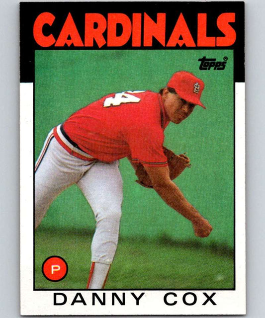 1986 Topps #294 Danny Cox Cardinals MLB Baseball Image 1