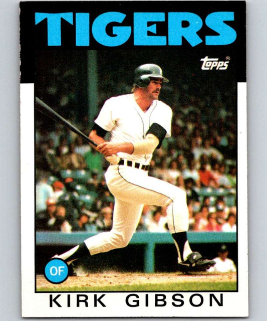 1986 Topps #295 Kirk Gibson Tigers MLB Baseball Image 1