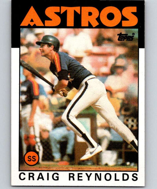 1986 Topps #298 Craig Reynolds Astros MLB Baseball Image 1