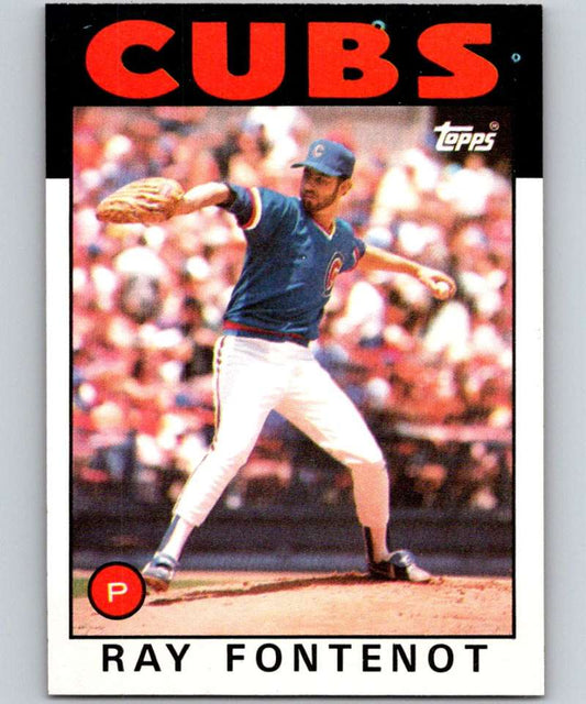 1986 Topps #308 Ray Fontenot Cubs MLB Baseball Image 1