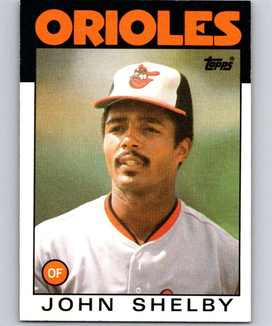 1986 Topps #309 John Shelby Orioles MLB Baseball Image 1