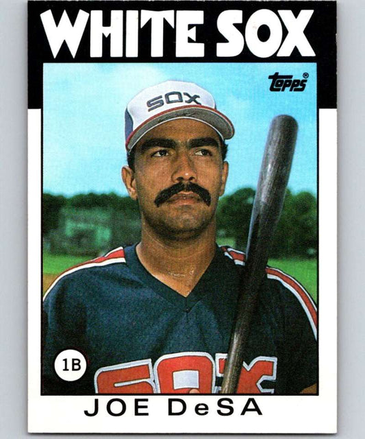 1986 Topps #313 Joe DeSa RC Rookie White Sox MLB Baseball Image 1