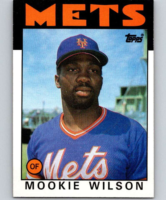 1986 Topps #315 Mookie Wilson Mets MLB Baseball