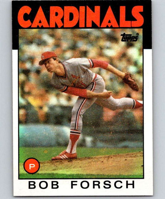 1986 Topps #322 Bob Forsch Cardinals MLB Baseball Image 1