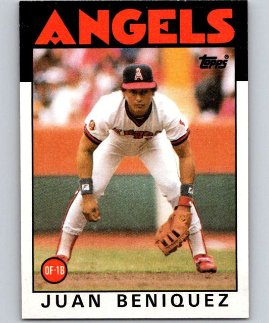 1986 Topps #325 Juan Beniquez Angels MLB Baseball