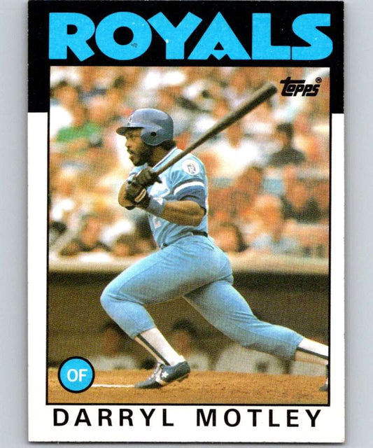 1986 Topps #332 Darryl Motley Royals MLB Baseball