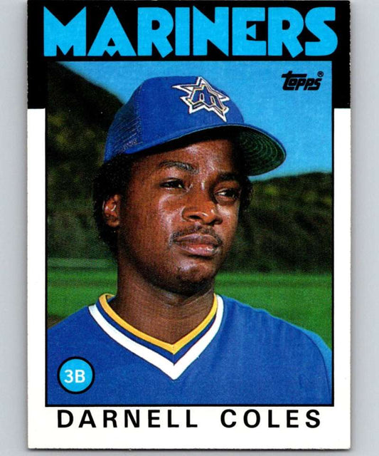 1986 Topps #337 Darnell Coles Mariners MLB Baseball Image 1