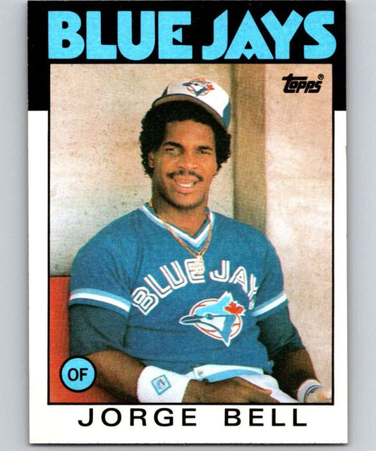 1986 Topps #338 Jorge Bell Blue Jays MLB Baseball