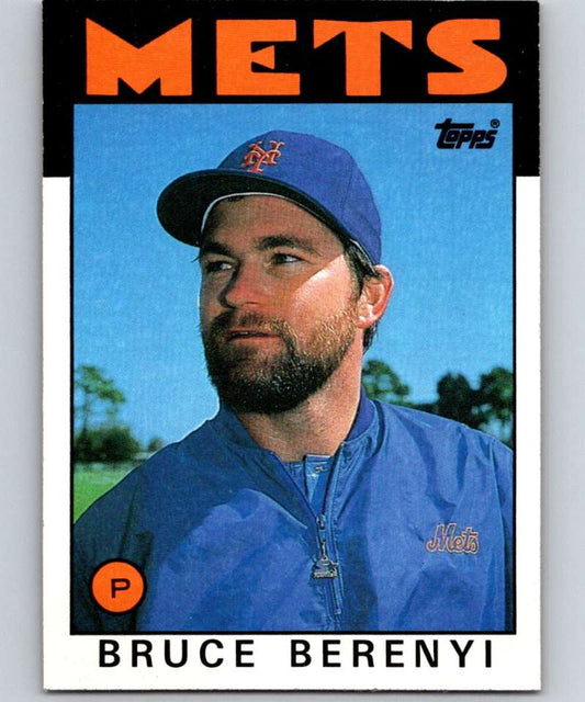 1986 Topps #339 Bruce Berenyi Mets MLB Baseball Image 1