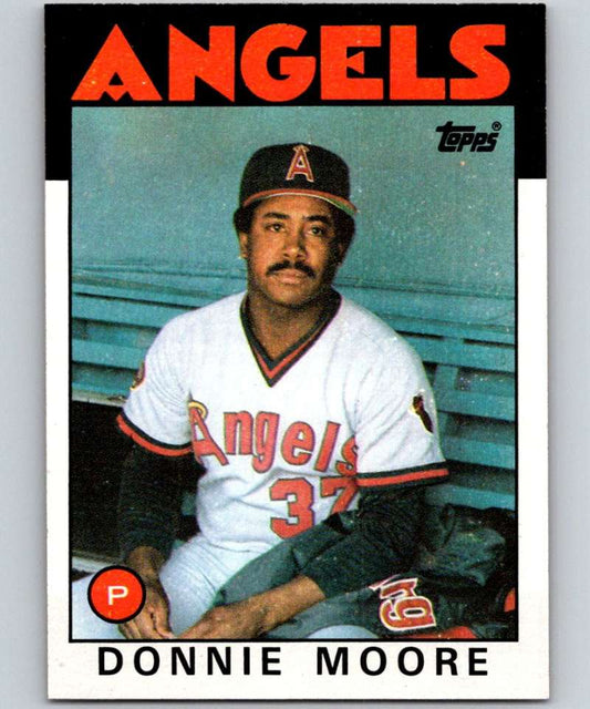 1986 Topps #345 Donnie Moore Angels MLB Baseball Image 1