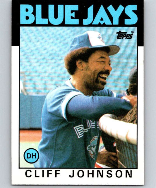 1986 Topps #348 Cliff Johnson Blue Jays MLB Baseball