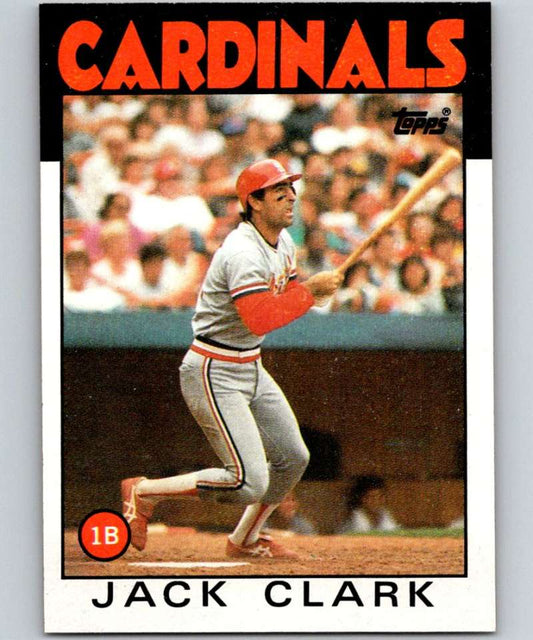 1986 Topps #350 Jack Clark Cardinals MLB Baseball Image 1