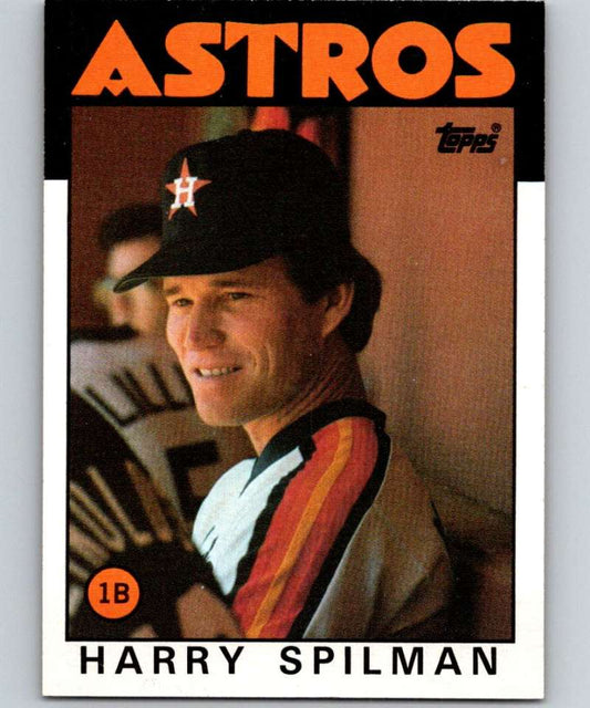 1986 Topps #352 Harry Spilman Astros MLB Baseball Image 1