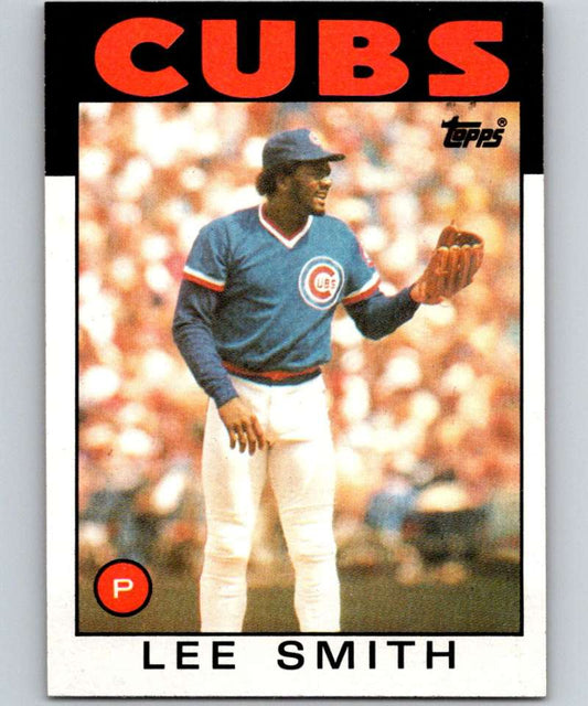 1986 Topps #355 Lee Smith Cubs MLB Baseball