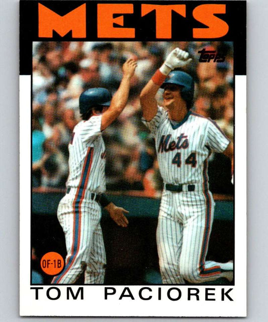 1986 Topps #362 Tom Paciorek Mets MLB Baseball Image 1
