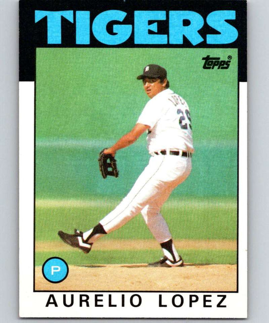 1986 Topps #367 Aurelio Lopez Tigers MLB Baseball Image 1