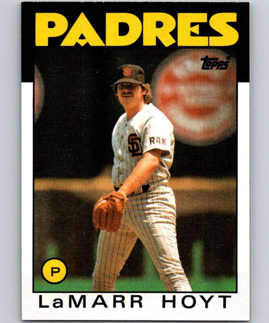 1986 Topps #380 LaMarr Hoyt Padres MLB Baseball