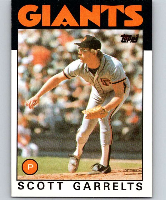 1986 Topps #395 Scott Garrelts Giants MLB Baseball
