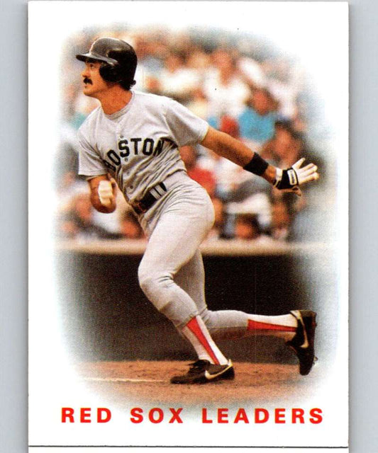 1986 Topps #396 Dwight Evans Red Sox Red Sox Leaders MLB Baseball