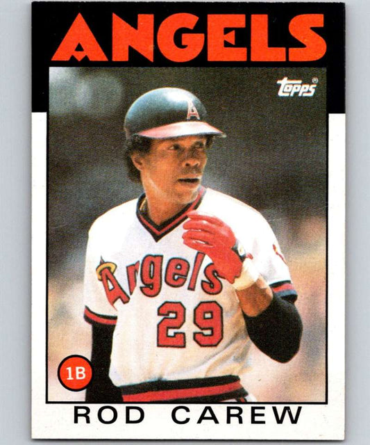 1986 Topps #400 Rod Carew Angels MLB Baseball