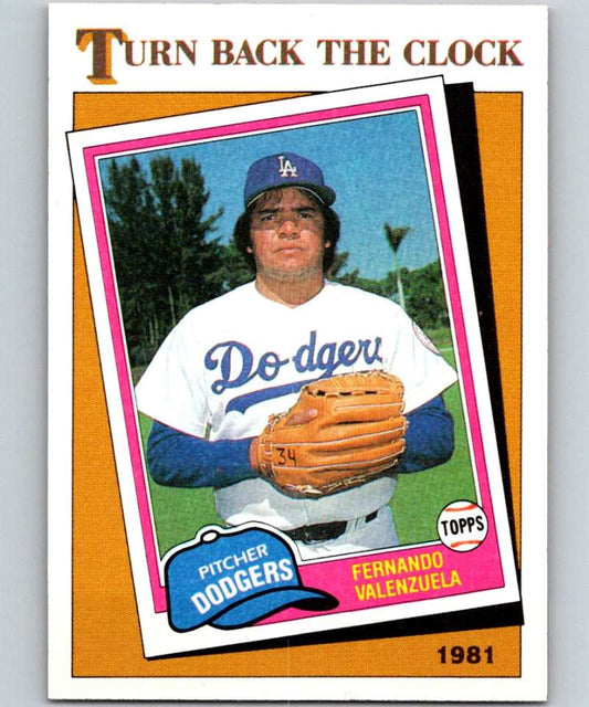 1986 Topps #401 Fernando Valenzuela Dodgers TBTC MLB Baseball Image 1