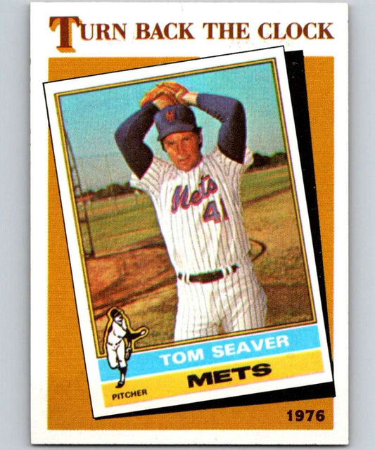1986 Topps #402 Tom Seaver Mets TBTC MLB Baseball Image 1