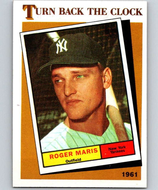 1986 Topps #405 Roger Maris Yankees TBTC MLB Baseball Image 1