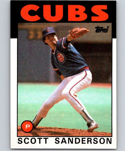 1986 Topps #406 Scott Sanderson Cubs MLB Baseball