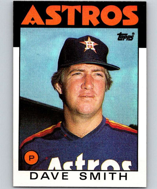 1986 Topps #408 Dave Smith Astros MLB Baseball Image 1