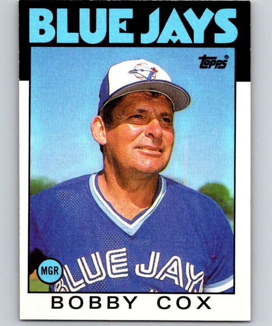 1986 Topps #471 Bobby Cox Blue Jays MG MLB Baseball
