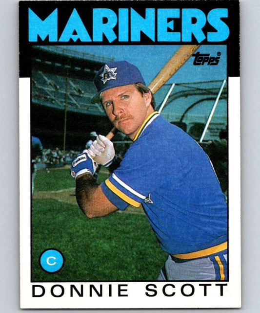 1986 Topps #568 Donnie Scott Mariners MLB Baseball Image 1