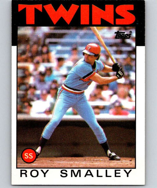1986 Topps #613 Roy Smalley Twins MLB Baseball Image 1