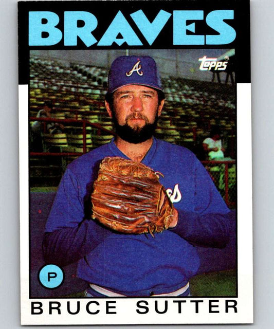 1986 Topps #620 Bruce Sutter Braves MLB Baseball