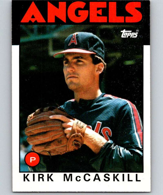 1986 Topps #628 Kirk McCaskill RC Rookie Angels MLB Baseball Image 1