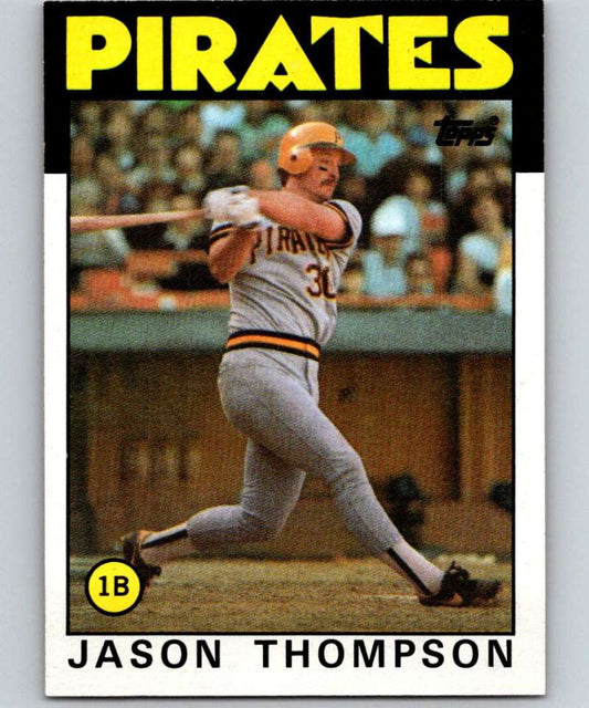 1986 Topps #635 Jason Thompson Pirates MLB Baseball Image 1