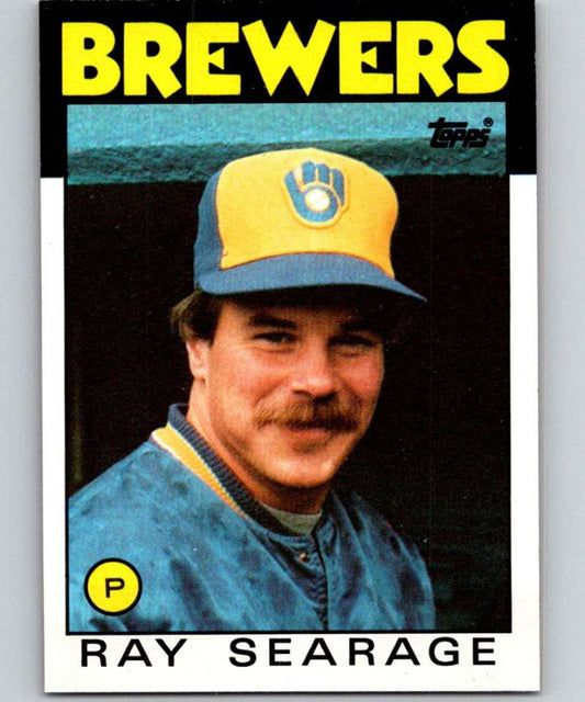1986 Topps #642 Ray Searage Brewers MLB Baseball Image 1