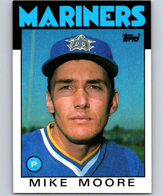 1986 Topps #646 Mike Moore Mariners MLB Baseball Image 1