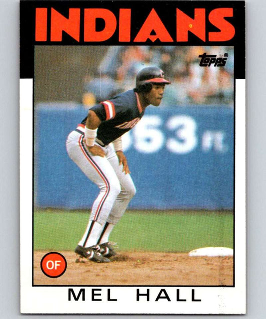 1986 Topps #647 Mel Hall Indians MLB Baseball Image 1