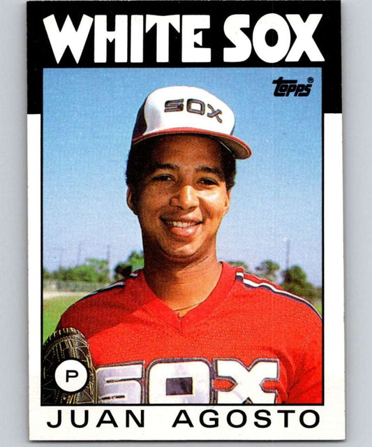 1986 Topps #657 Juan Agosto White Sox MLB Baseball Image 1
