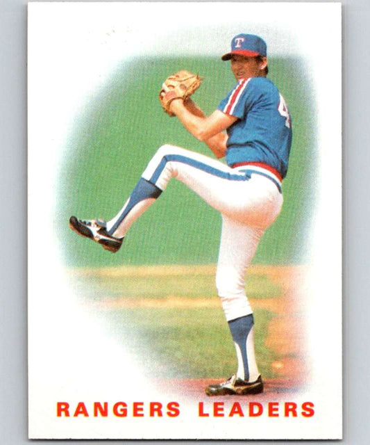 1986 Topps #666 Charlie Hough Rangers Rangers Leaders MLB Baseball Image 1