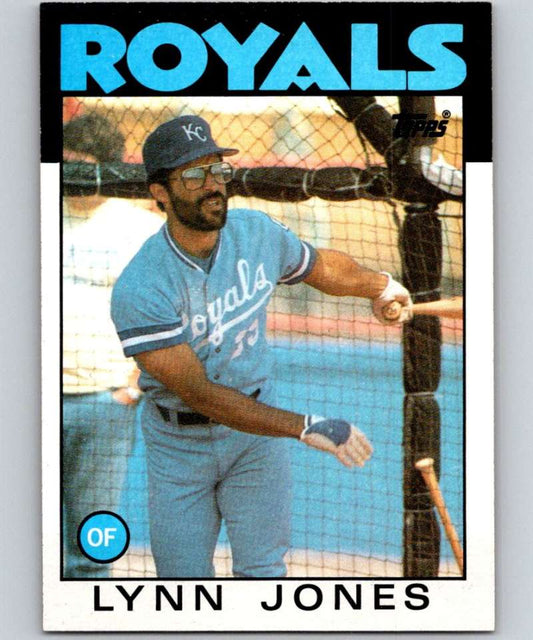 1986 Topps #671 Lynn Jones Royals MLB Baseball Image 1