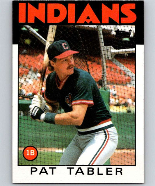 1986 Topps #674 Pat Tabler Indians MLB Baseball Image 1