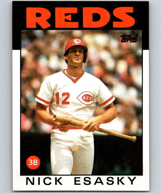 1986 Topps #677 Nick Esasky Reds MLB Baseball Image 1
