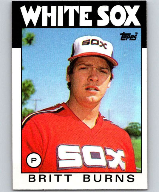 1986 Topps #679 Britt Burns White Sox MLB Baseball Image 1