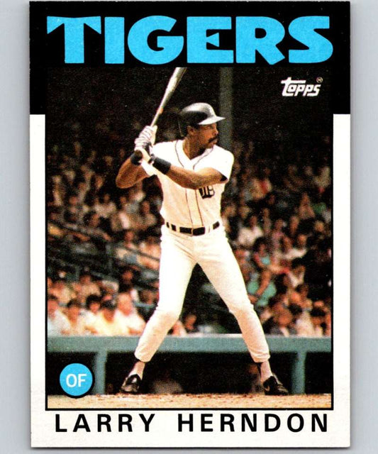 1986 Topps #688 Larry Herndon Tigers MLB Baseball Image 1