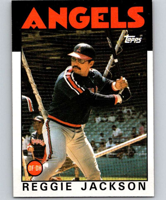 1986 Topps #700 Reggie Jackson Angels MLB Baseball Image 1
