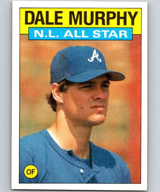 1986 Topps #705 Dale Murphy Braves AS MLB Baseball Image 1